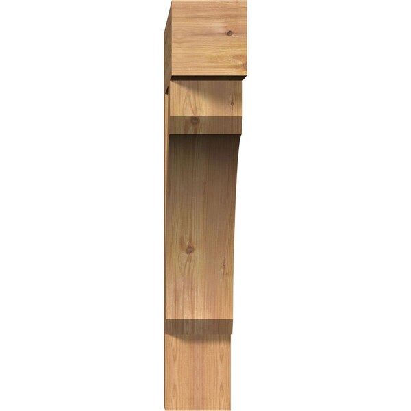 Legacy Block Smooth Bracket, Western Red Cedar, 5 1/2W X 32D X 32H